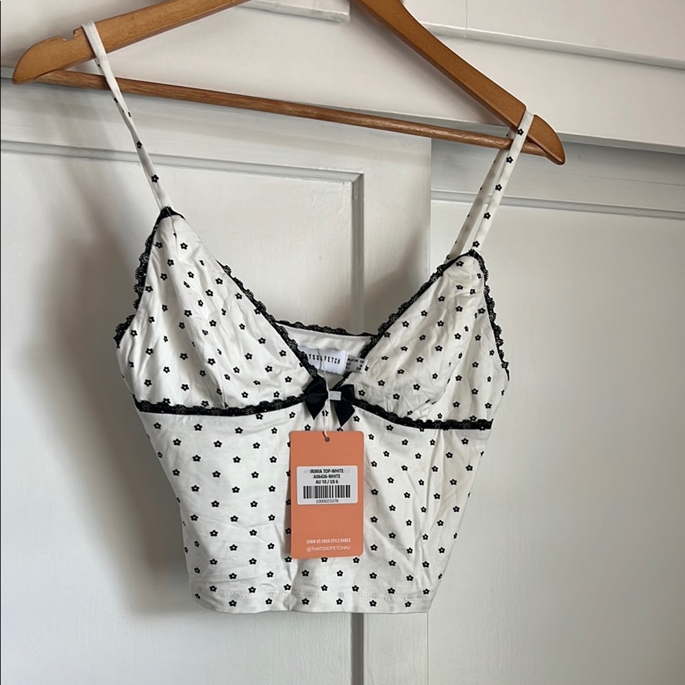 Women's Polka Dot Camisole - Black & White